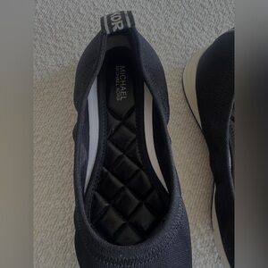 Michael Kors Black Quilted Flats